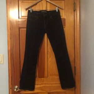 Express Low Rise Barely Boot Jeans